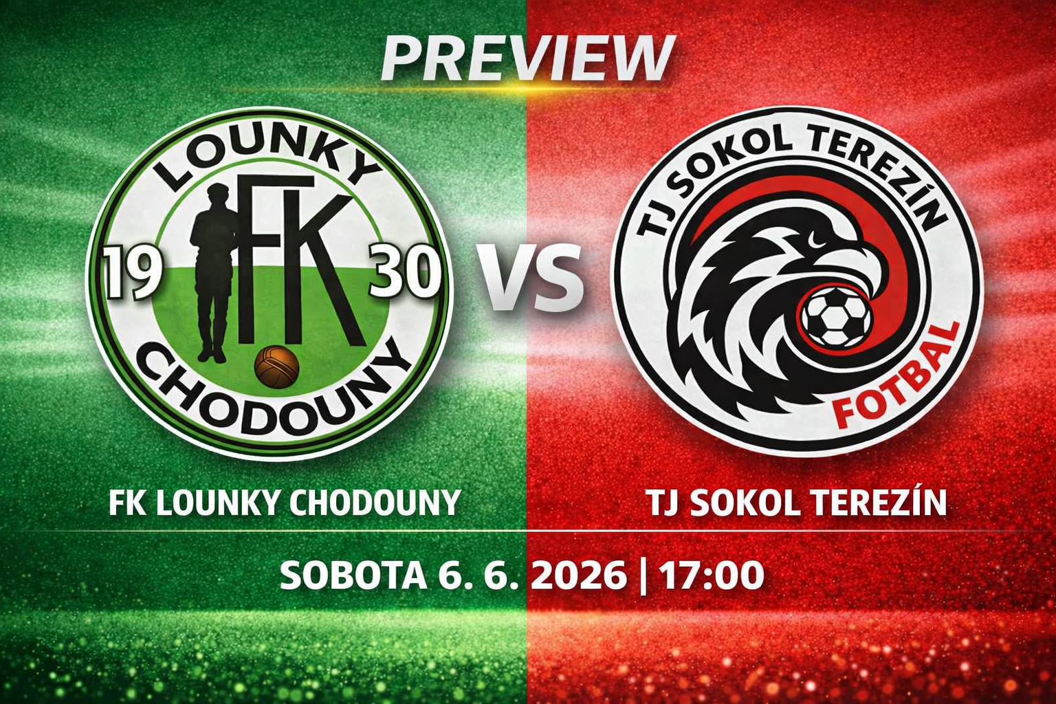Preview: Sobota 30. 5. 2026, 17:00 FKLCH vs Terezín