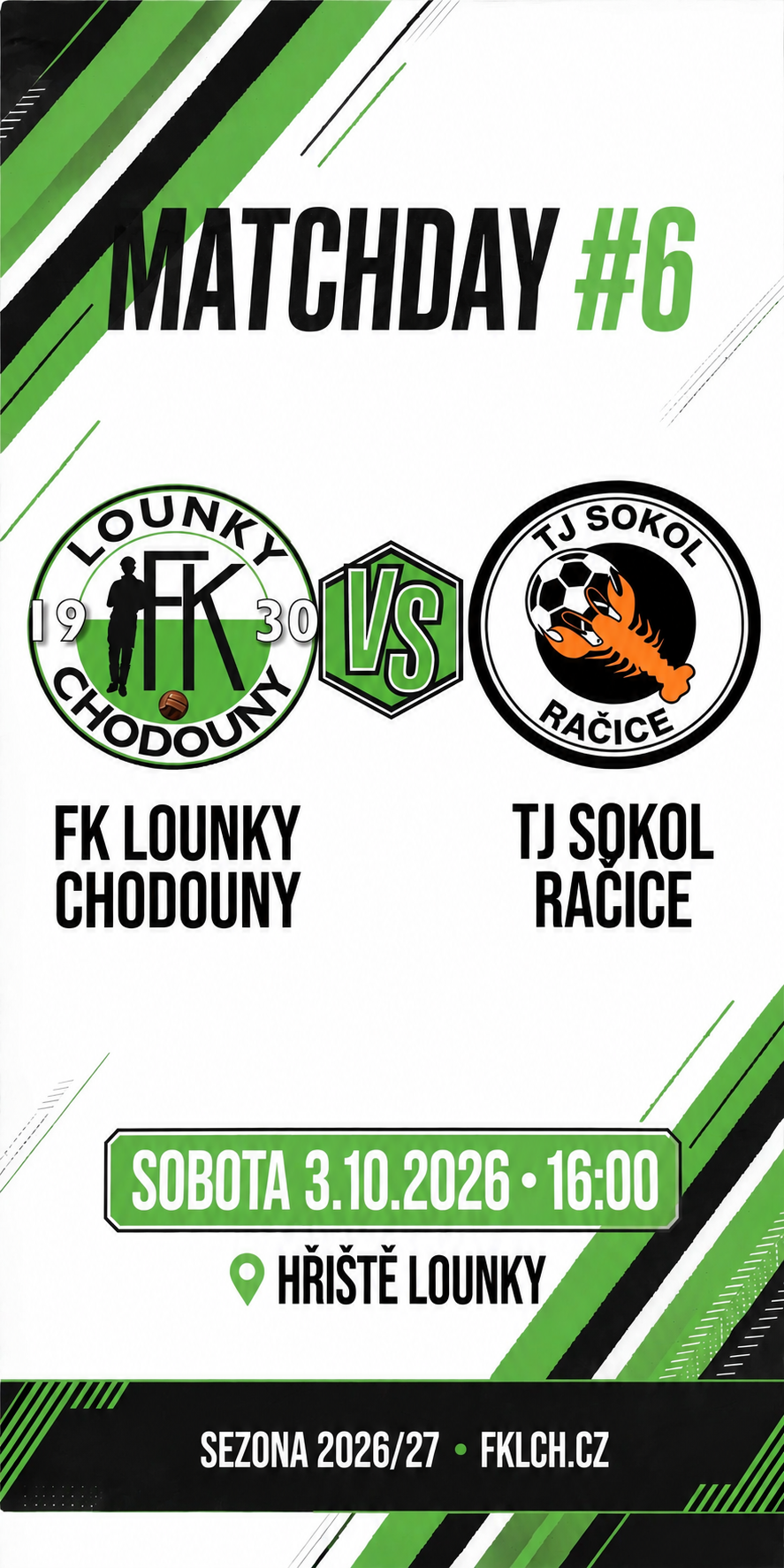 Preview: Sobota 04.10. 2026, 16:00 FKLCH vs TJ Sokol Račice